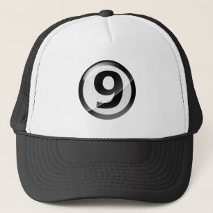 Casquette Noir du numéro 9