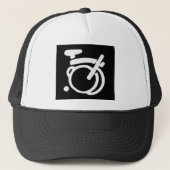 Casquette noir et blanc de Brompton (Devant)