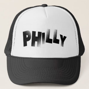Casquette noir et blanc de camionneur de Philly