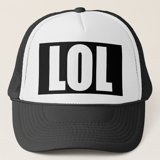 Casquette noir et blanc de LOL (Devant)