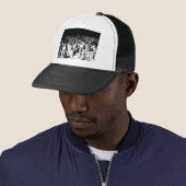 Casquette Noir et blanc New York (En situation)