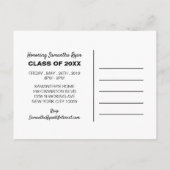 Casquette noir, Graduation Party invitation (Dos)
