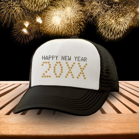 Casquette Noir & Or Bonne Année 2024