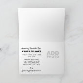 Casquette noir, photo Graduation Party Invitation (Intérieur)