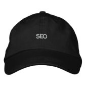 Casquette noir SEO (Devant)