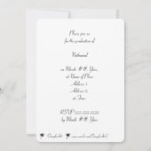 Casquette noire et invitations de baseball (Dos)