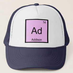 Casquette Nom Addison Élément Chimique Tableau Périodique