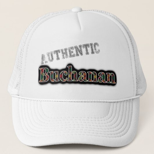 Casquette Nom authentique Clan Buchanan Scottish Tartan (Devant)