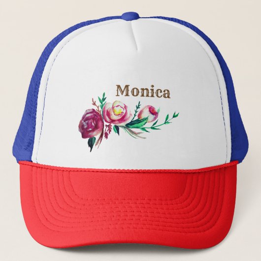 Casquette Nom, Chapeau de camion de fleurs (Devant)