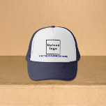 Casquette Nom commercial et logo Marine et chapeau de camion<br><div class="desc">Chapeau de camion que vous pouvez customiser pour mettre votre nom d'entreprise. Vous pouvez le donner en cadeau ou en cadeau à vos clients. Vous pouvez également l'inclure dans vos documents de marketing pour faire de la publicité pour votre entreprise ou dans vos produits promotionnels pour promouvoir votre marque. Chapeau...</div>