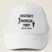 Casquette Nom Date d'Enterrement de Vie de Garçon (Devant)