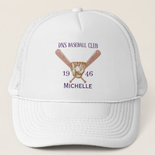 Casquette Nom de club de baseball personnalisé Classique