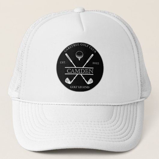 Casquette Nom de club de golf classique Logo (Devant)