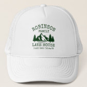 Casquette Nom de famille Lake House Forest Green Silhouette (Devant)
