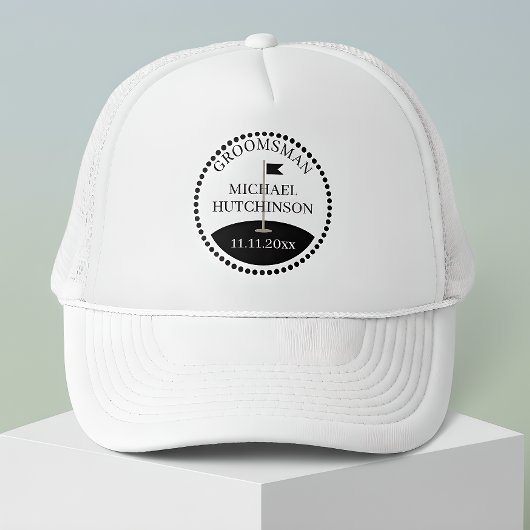 Casquette Nom de garçon d'honneur Golf de mariage