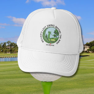Casquette Nom de golfeur pour enterrement de vie de garçon d