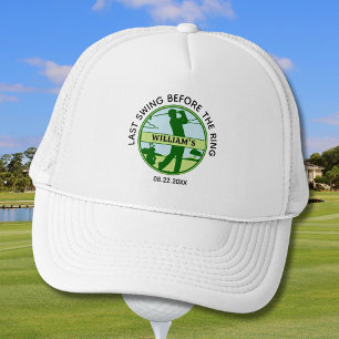 Casquette Nom de golfeur pour l'enterrement de vie de garçon