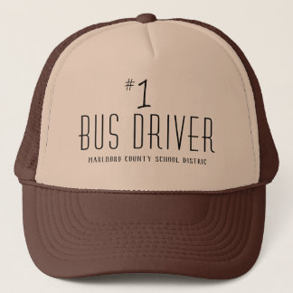Casquette Nom de l'école ou de l'entreprise Numéro Un conduc