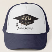 Casquette Nom de l'obtention du diplôme de la mère fière (Devant)