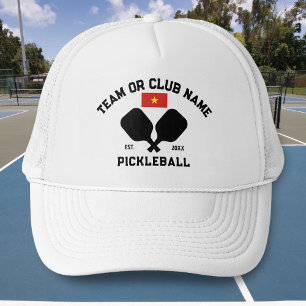 Casquette Nom d'équipe du club de pickleball Drapeau du Viet
