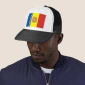 Casquette nom des textes de drapeau de pays de l'Andorre (En situation)
