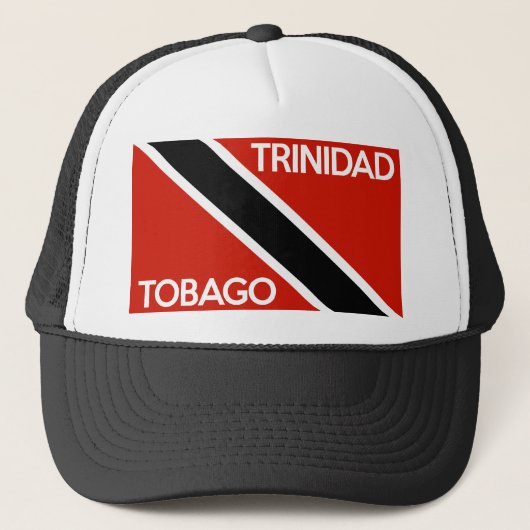 Casquette nom des textes de drapeau de pays du Trinidad (Devant)