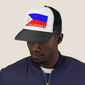 Casquette Nom des textes de pays de drapeau de Philippines (En situation)