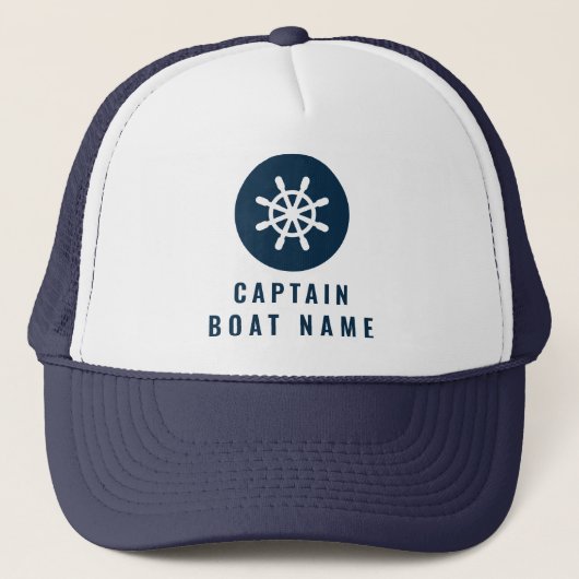 Casquette Nom du bateau Navires nautiques Roulettes (Devant)