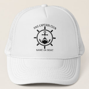Casquette Nom du capitaine de votre bateau