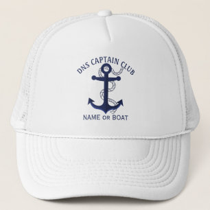 Casquette Nom du capitaine de votre bateau