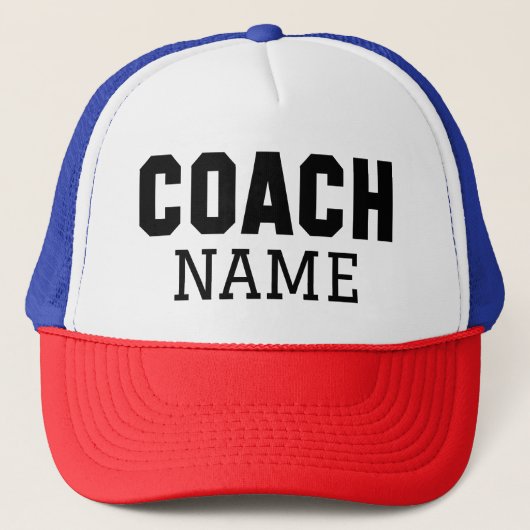 Casquette Nom du coach (Devant)