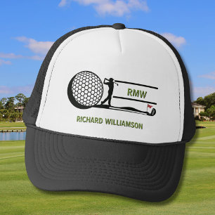 CASQUETTE NOM DU GOLFEUR MONOGRAMME PERSONNALISÉ
