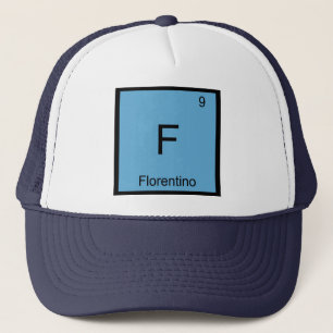 Casquette Nom Florentino Chimie Élément Tableau Périodique