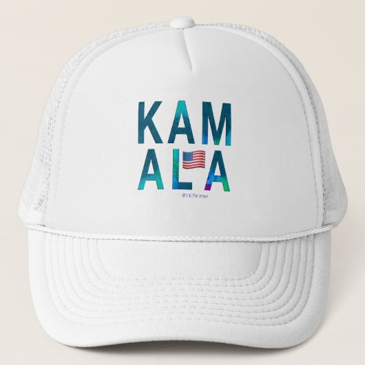Casquette Nom KAMALA avec le drapeau américain (Devant)