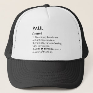 Casquette Nom Paul, Nom modifiable, Nom personnalisé