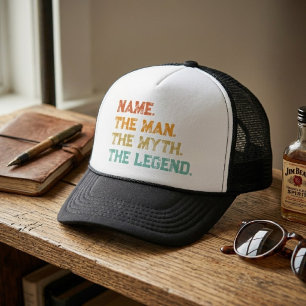 Casquette Nom personnalisé L'Homme Le Mythe La Légende