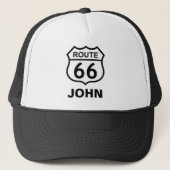 Casquette Nom personnalisé Route 66 Chapeau de camion à pann (Devant)