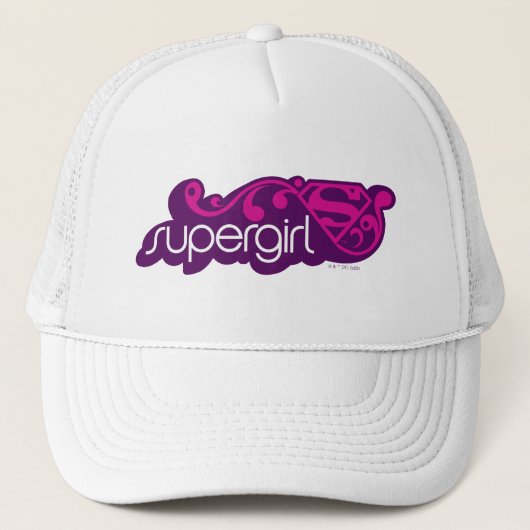 Casquette Nom Super Supergirl et Bouclier S (Devant)
