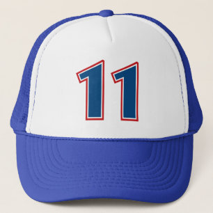 Casquette Nombre bleu 11