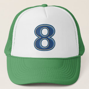 Casquette Nombre bleu 8