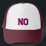 CASQUETTE NON<br><div class="desc">AUCUN chapeau de camion</div>