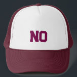 CASQUETTE NON<br><div class="desc">AUCUN chapeau de camion</div>
