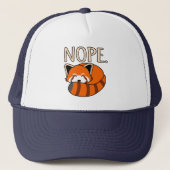 Casquette Nope Pandas Rouge mignonne Animal Panda Lover Grap (Devant)