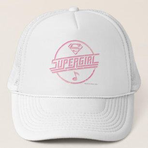 Casquette Note de musique rose Supergirl