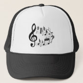 Casquette Notes musicales (Devant)