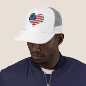 Casquette Nous Le Peuple Le Coeur Du Drapeau Américain (En situation)