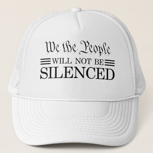 Casquette Nous, le Peuple, Ne Serons Pas Réduits au Silence (Devant)