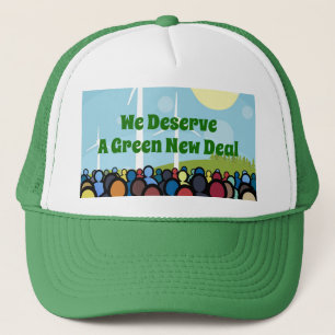 Casquette Nous méritons un New Deal vert