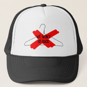 Casquette Nous ne reviendrons pas en arrière (cintre en fil