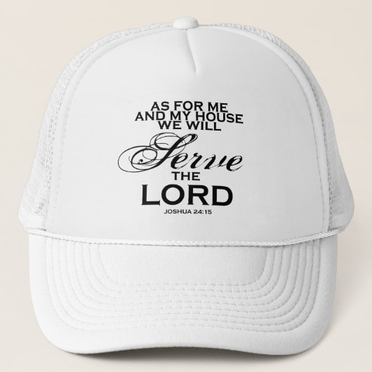 Casquette Nous servirons le seigneur (Devant)